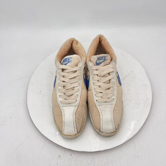 Vintage Nike Training Women's Size 5 Blue White Nylon Sneakers Made in Korea - Picture 4 of 12